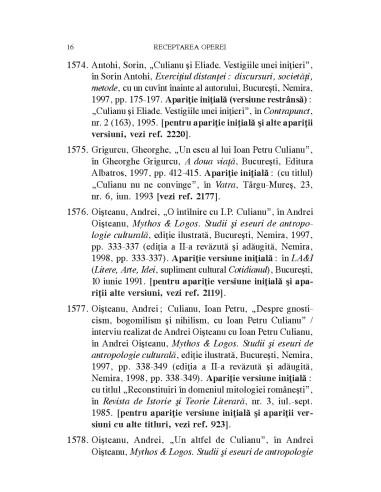 Ioan Petru Culianu. Bibliografie. 2....