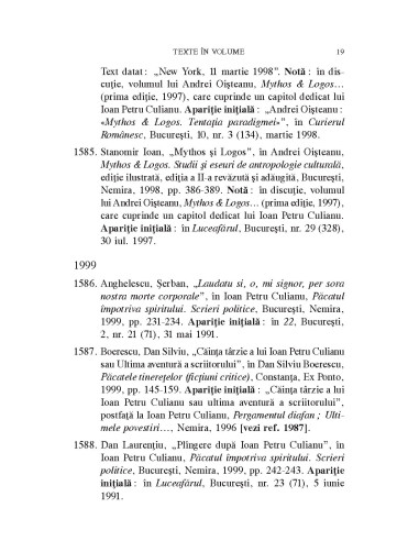 Ioan Petru Culianu. Bibliografie. 2....