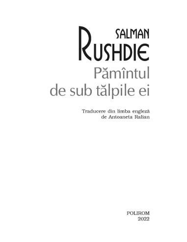 Pământul de sub tălpile ei Pământul de sub tălpile ei
