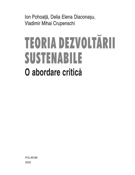 Teoria dezvoltării sustenabile