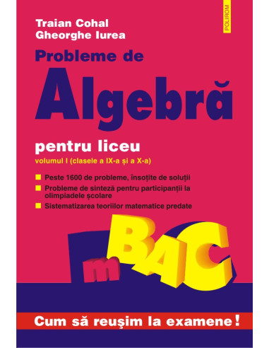 Probleme de algebră pentru liceu (vol. I)