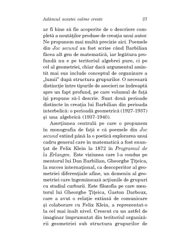 Adâncul acestei calme creste