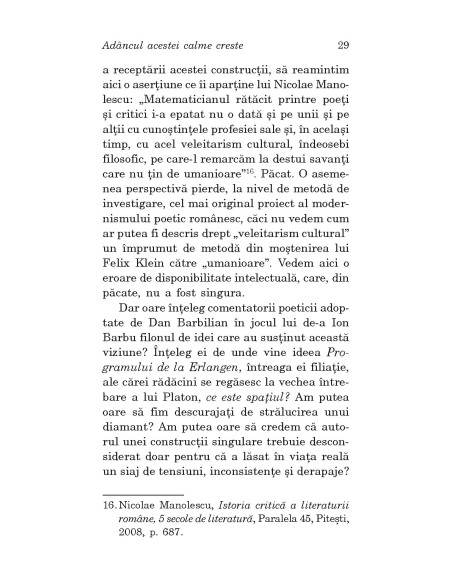 Adâncul acestei calme creste