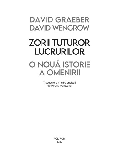 Zorii tuturor lucrurilor. O nouă... Zorii tuturor lucrurilor. O nouă...