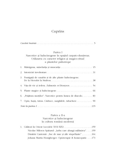 Narcotice în cultura română