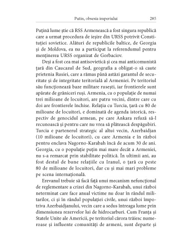 Putin, obsesia imperiului