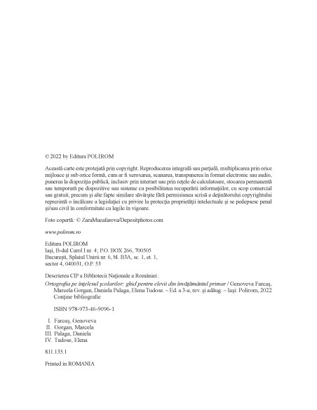 Ortografia pe înţelesul şcolarilor