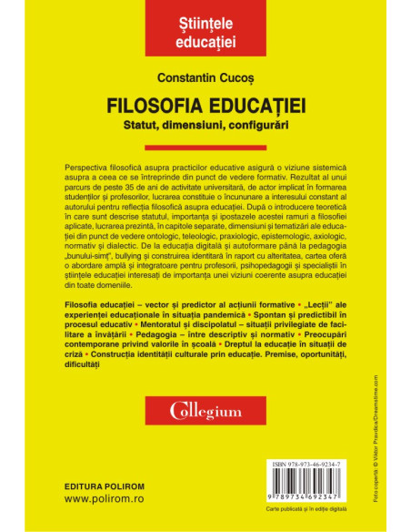 Filosofia educaţiei