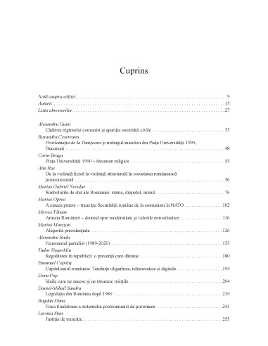 Panorama postcomunismului în România