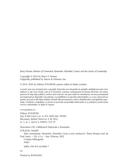 Pachet promoţional Barry Strauss