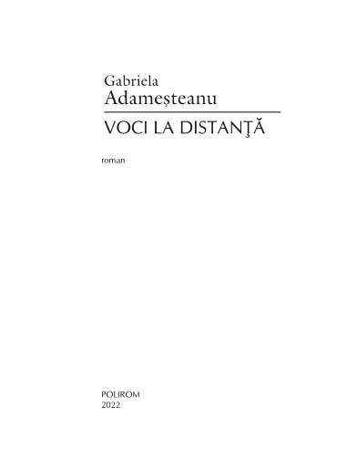 Voci la distanţă Voci la distanţă