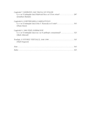 Ce s-ar fi întâmplat dacă...?