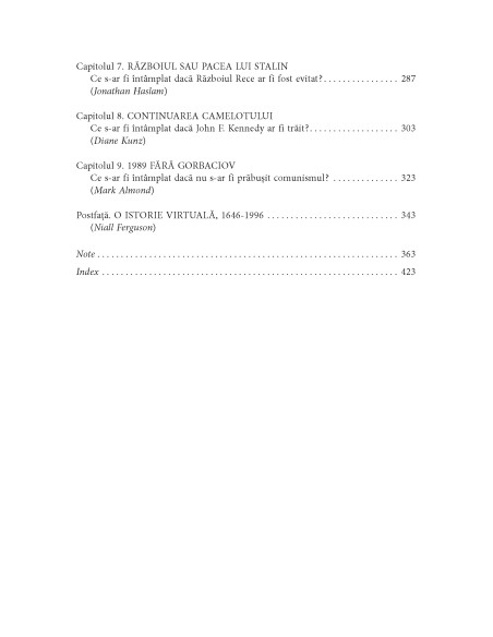 Ce s-ar fi întâmplat dacă...?