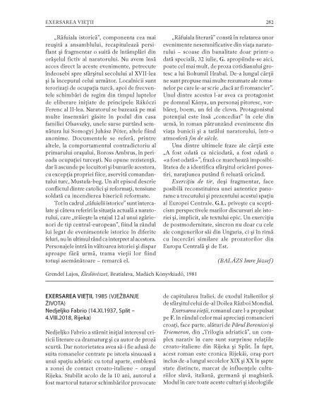 Dicţionarul romanului central-european din secolul XX