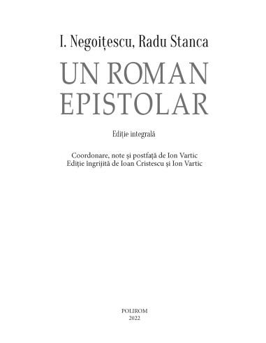 Un roman epistolar