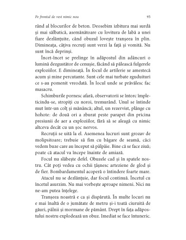 Pe frontul de vest nimic nou