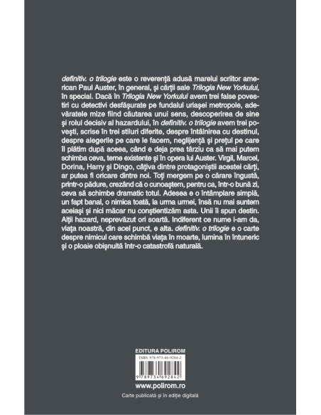 definitiv. o trilogie