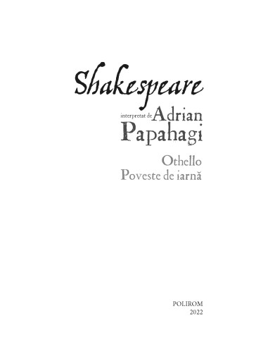 Shakespeare interpretat de Adrian... Shakespeare interpretat de Adrian...