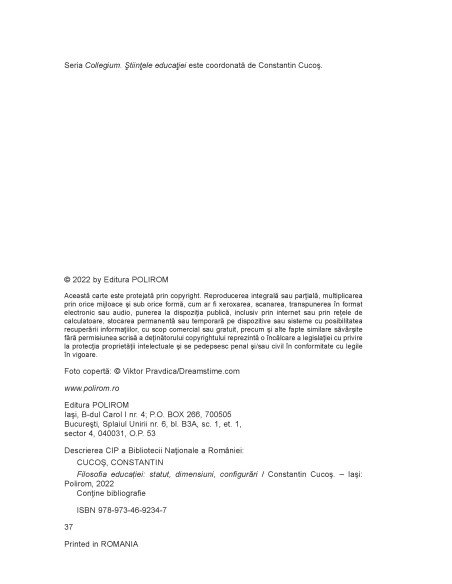 Filosofia educaţiei