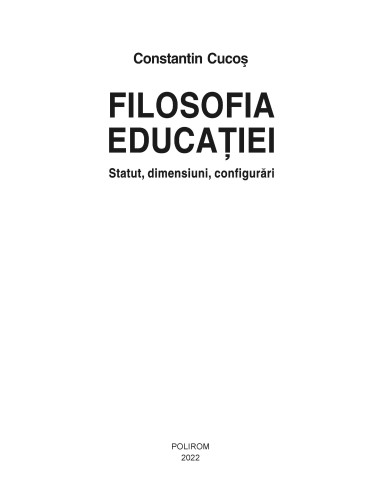 Filosofia educaţiei