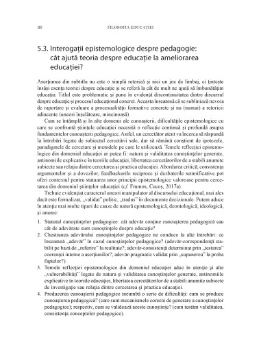 Filosofia educaţiei