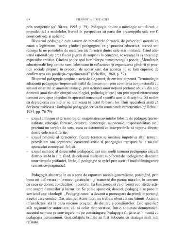 Filosofia educaţiei