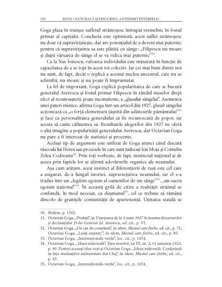 Elita culturală şi discursul antisemit interbelic