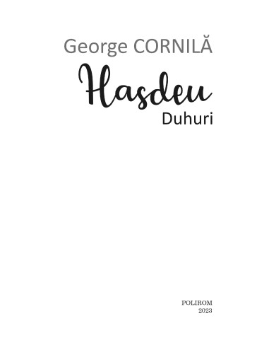 Hasdeu. Duhuri