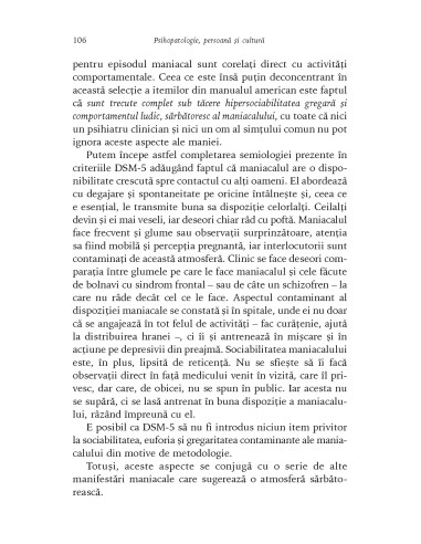 Psihopatologie, persoană şi cultură