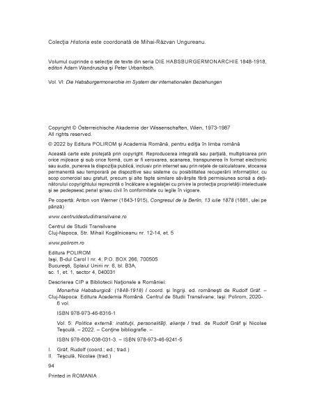 Monarhia Habsburgică (1848-1918) (V)