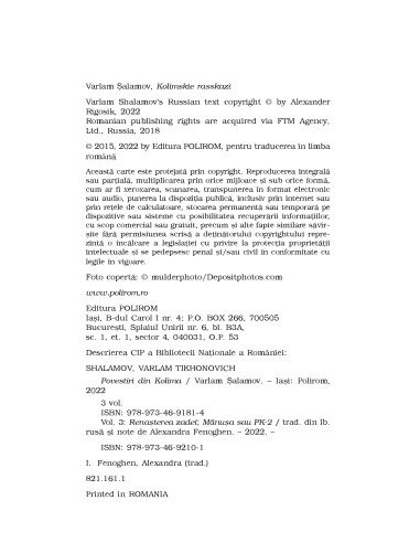 Povestiri din Kolîma (III):...