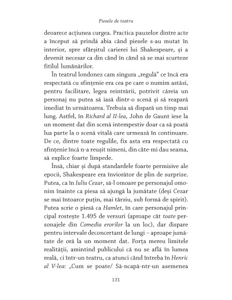 Shakespeare. Lumea ca o scenă
