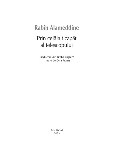 Prin celălalt capăt al telescopului