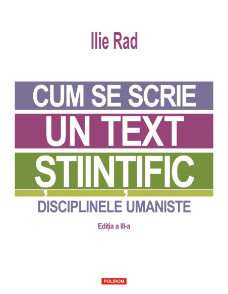 Cum se scrie un text ştiinţific