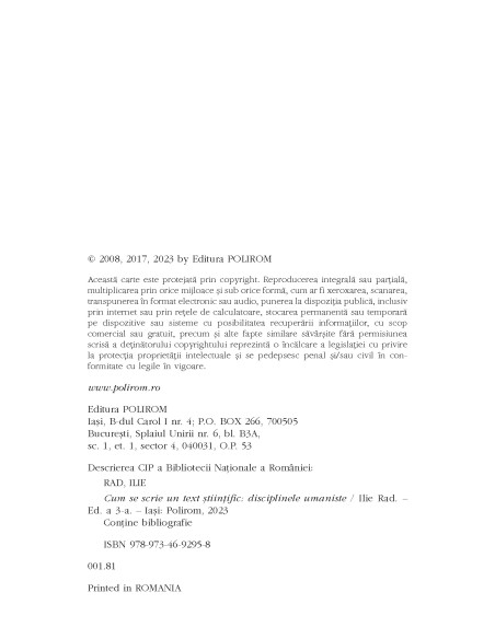 Cum se scrie un text ştiinţific