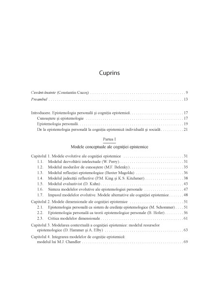 Cogniţia epistemică