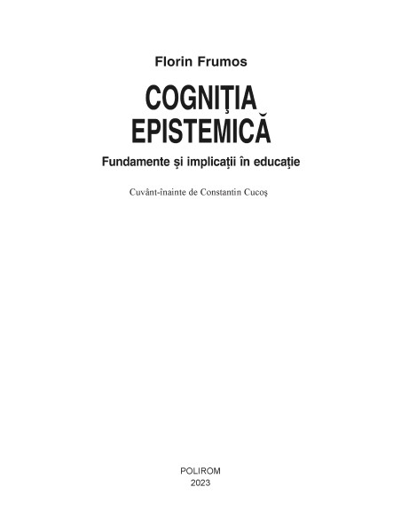 Cogniţia epistemică