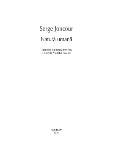 Natură umană Natură umană
