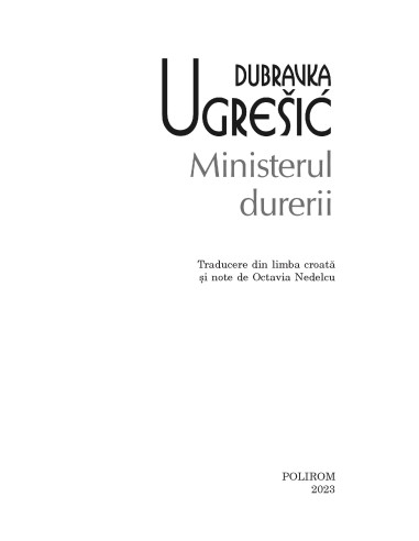 Ministerul durerii Ministerul durerii