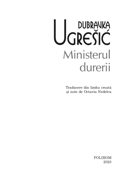 Ministerul durerii