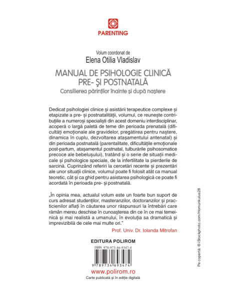 Manual de psihologie clinică pre- şi postnatală