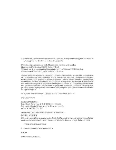 O istorie culturală a nebuniei