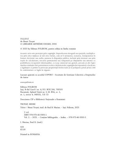 Tolstoi (2 volume)