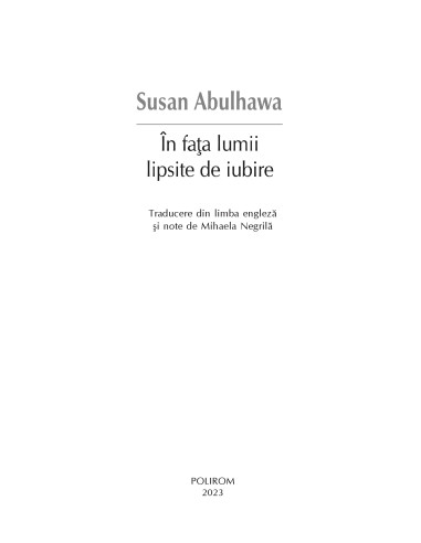 În faţa lumii lipsite de iubire În faţa lumii lipsite de iubire