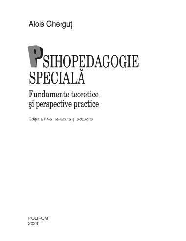 Psihopedagogie specială Psihopedagogie specială