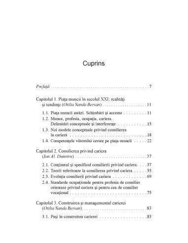 Consilierea privind cariera