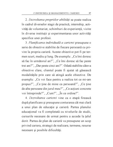 Consilierea privind cariera