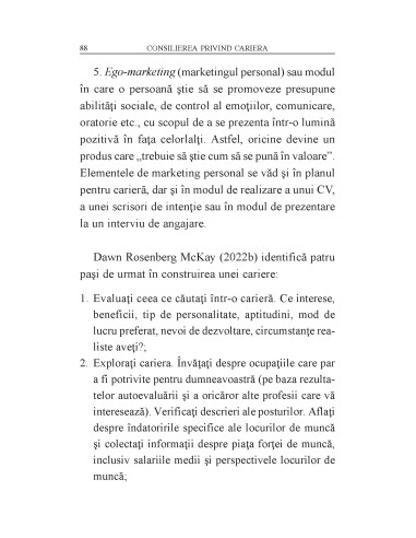 Consilierea privind cariera