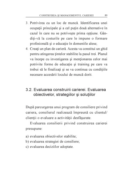 Consilierea privind cariera