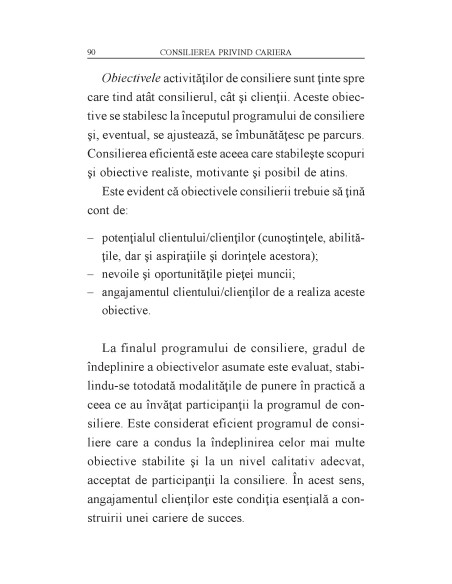 Consilierea privind cariera